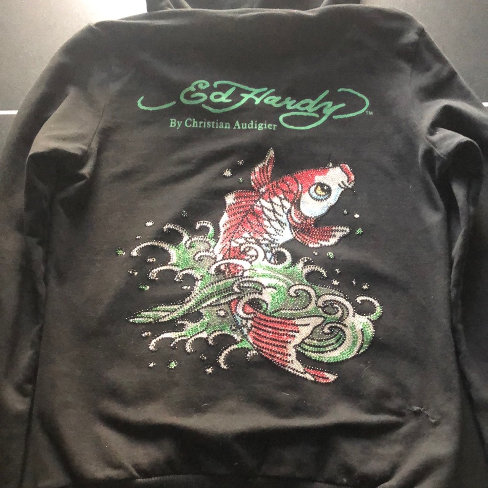 Ed Hardy zip up.